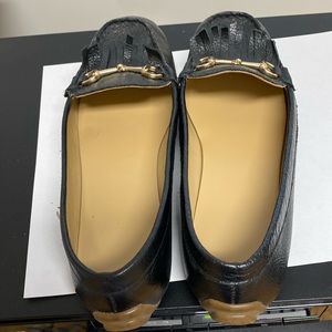 Ladies black 6.5 Talbots loafers.